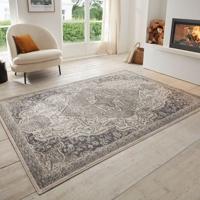 Vloerkleed Vintage Genevieve - Grijs maat: 170x120cm - materiaal: Polypropyleen - Dekbed-Discounter.nl