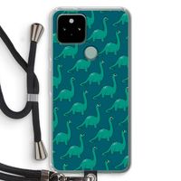 Diplodocus: Pixel 5 Transparant Hoesje met koord