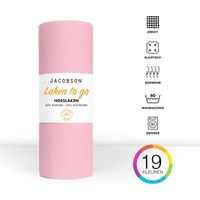 Jacobson - 180x200cm - Jersey Katoen - tot 25cm matrasdikte - Roze