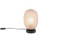 Trio TafellampFacette met geribbeld amber glas - 564200113