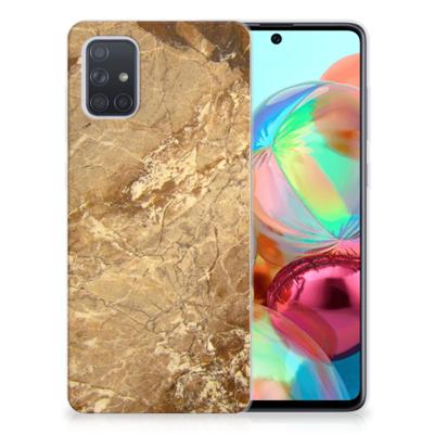 Samsung Galaxy A71 | TPU | Siliconen hoesje | Marmer Creme