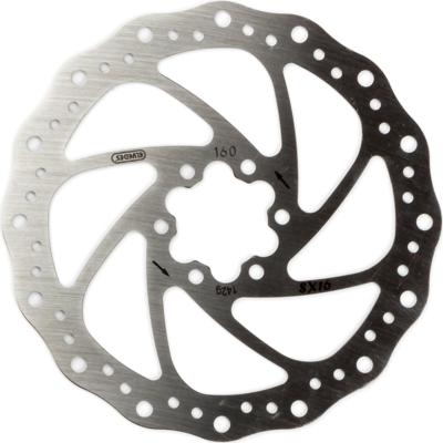 Elvedes Remschijf 160 mm 6 gaats staal zilver