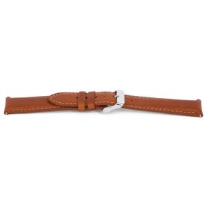 Horlogeband Universeel H412 Leder Cognac 22mm