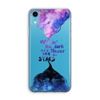 Stars quote: iPhone XR Transparant Hoesje