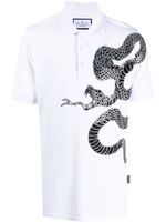 Philipp Plein polo à imprimé graphique - Blanc - thumbnail