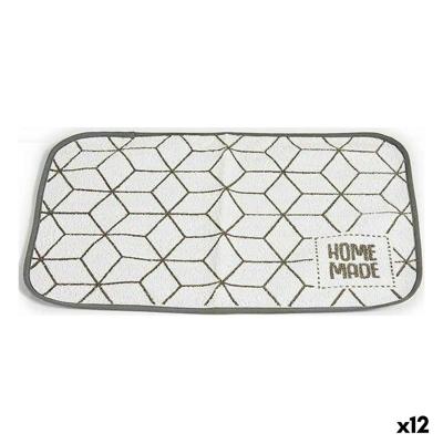 Placemat Kinvara 9999 9999 Wit Grijs 33 x 0,3 x 48 cm (12 Stuks)