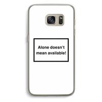Alone: Samsung Galaxy S7 Transparant Hoesje Alone: Samsung Galaxy S7 Transparant Hoesje