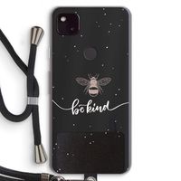 Be(e) kind: Pixel 4a 5G Transparant Hoesje met koord Be(e) kind: Pixel 4a 5G Transparant Hoesje met koord