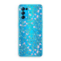 Sierlijke bloemen: Oppo Find X3 Lite Transparant Hoesje Sierlijke bloemen: Oppo Find X3 Lite Transparant Hoesje