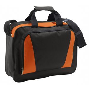 Laptop tas oranje/zwart 40 cm