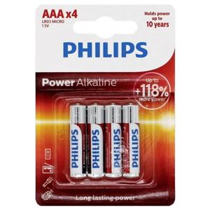 Philips Power LR03 AAA batterij (potlood) Alkaline 1.5 V 4 stuk(s)