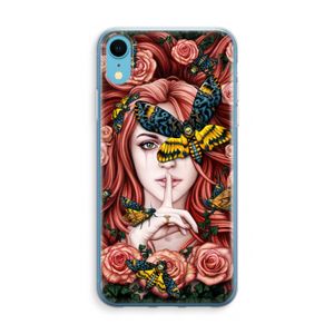 Lady Moth: iPhone XR Transparant Hoesje