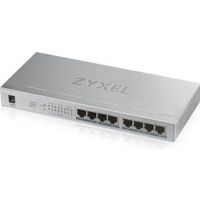 ZyXEL GS1008HP Unmanaged Gigabit Ethernet (10/100/1000) Grijs Power over Ethernet (PoE)