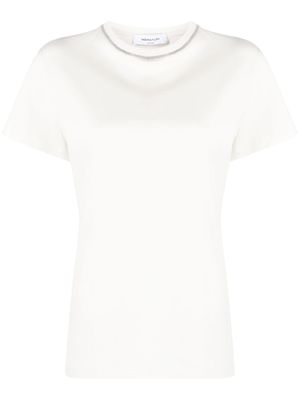 Fabiana Filippi t-shirt à bords contrastants - Tons neutres