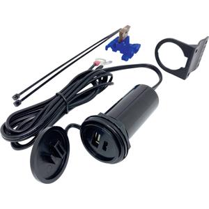 BAAS USB TWIN-BORDSTECKDOSE mit Halter BasUSB TWIN-boordcontactdoos met houder