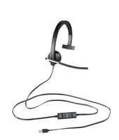 Logitech H650e Headset Bedraad Hoofdband Kantoor/callcenter USB Type-A Zwart, Zilver - thumbnail