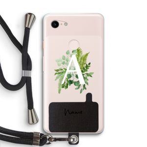 Green Brush: Pixel 3 XL Transparant Hoesje met koord