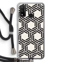 Geometrisch patroon: Huawei P Smart (2020) Transparant Hoesje met koord