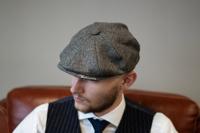 Archie Cap | Grijs | 8-panelen | 100% Wol Twill | Peaky Blinders
