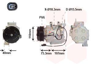 Van Wezel Airco compressor 2500K700