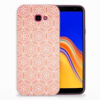 Samsung Galaxy J4 Plus (2018) | TPU bumper | Pattern Orange