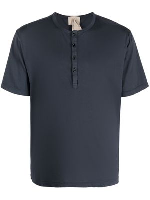 Ten C t-shirt en coton à col tunisien - Gris