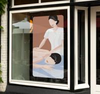 Massage muur sticker