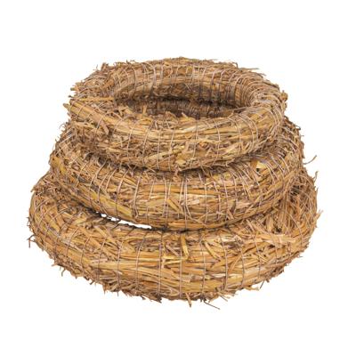 Rayher hobby Strokransen - set van 3x stuks - 25, 30 en 35 cm - hobby deurkransen