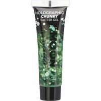 Moon Creations Chunky Glittergel - voor lichaam en gezicht - groen - 12 ml