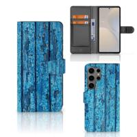 Samsung Galaxy S25 Ultra | Book Style Case | Wood Blue