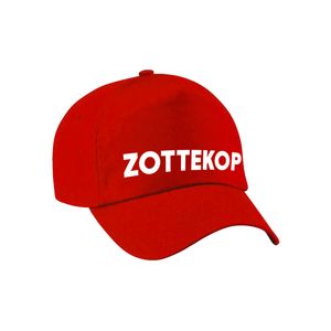 Zottekop fun pet rood voor volwassenen