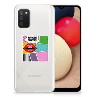 Samsung Galaxy A02s | Sillicone Back Cover | Popart Princess