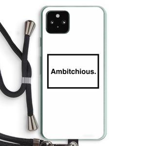 Ambitchious: Pixel 5a 5G Transparant Hoesje met koord