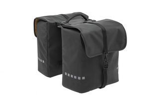 New looxs odense dubbele fietstas - zwart - 39l