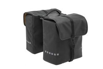 New looxs odense dubbele fietstas - zwart - 39l
