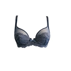 AMBRA Lingerie Bh's Platinum Fashion Soft Cup BH Blauw  0337F