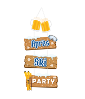 Deur Decoratie Après ski Oktoberfest