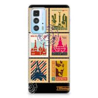 Motorola Edge 20 Pro | Silliconen Back Cover | Postzegels