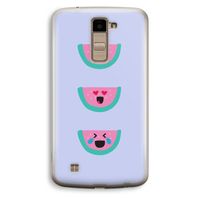 Smiley watermeloen: LG K10 (2016) Transparant Hoesje