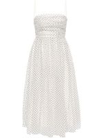 ZIMMERMANN robe en tulle à pois - Blanc