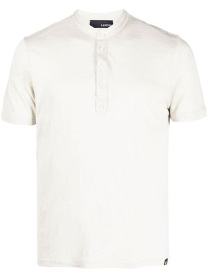Lardini polo en lin à logo - Tons neutres