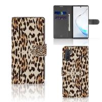 Samsung Galaxy Note 10 | Telefoonhoesje | Met pasjeshouder | Leopard
