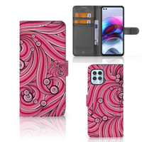 Motorola Moto G100 Hoesje Swirl Pink - thumbnail