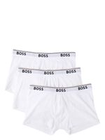 BOSS lot de 3 boxers à bande logo - Blanc