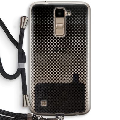 Musketon Halftone: LG K10 (2016) Transparant Hoesje met koord