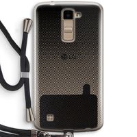Musketon Halftone: LG K10 (2016) Transparant Hoesje met koord