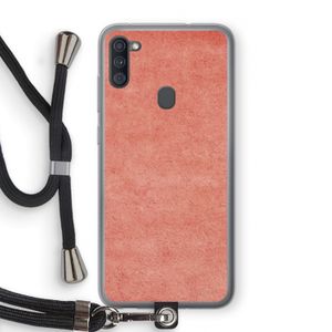Marrakech Walls: Samsung Galaxy A11 Transparant Hoesje met koord
