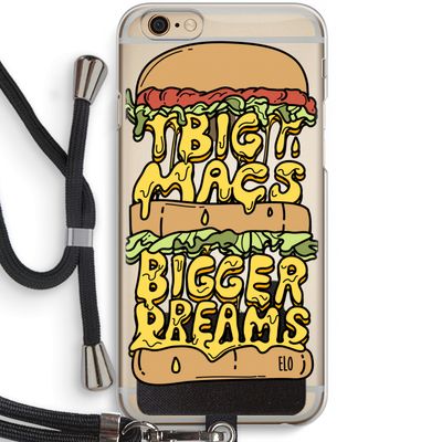 Big Macs Bigger Dreams: iPhone 6 / 6S Transparant Hoesje met koord