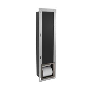 Reserve Toiletrolhouder Inbouw BWS Geborsteld Gunmetal Torelaat