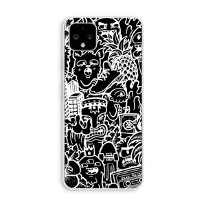 Vexx Black Mixtape: Pixel 4 XL Transparant Hoesje